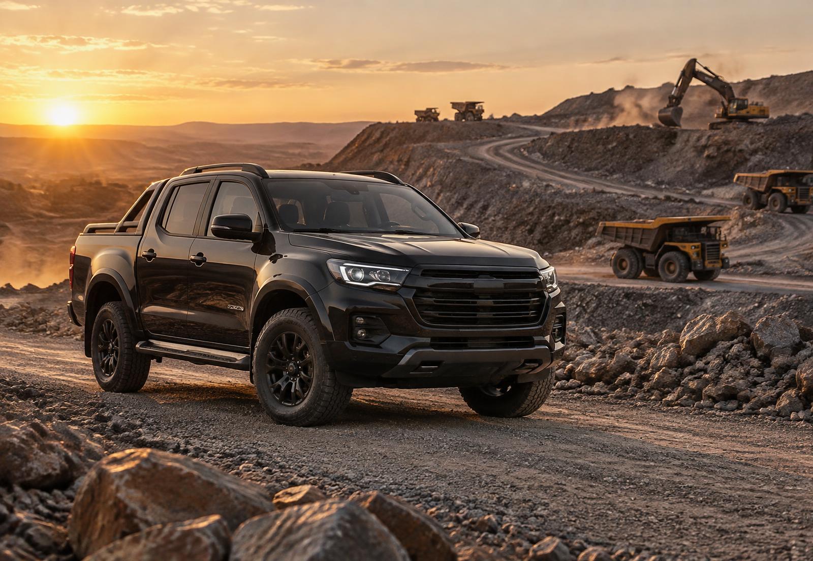 Utility vehicle in an industrial mining environment